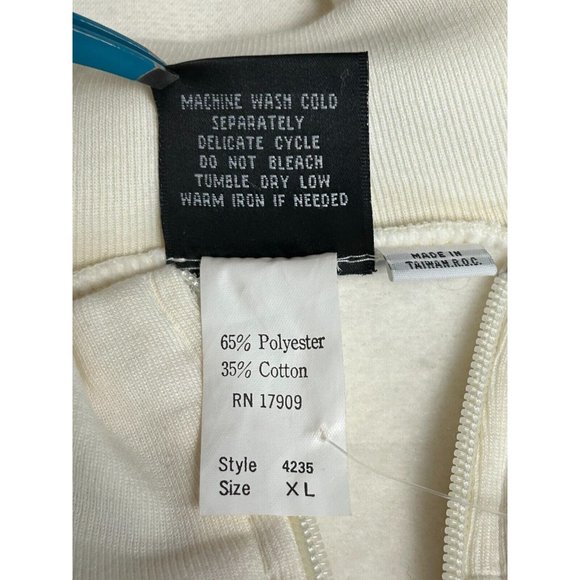 Pyke Limited Full Zip Long Sleeve Sweatshirt Vtg 90's Women's XL NWT Jacket - Picture 5 of 7